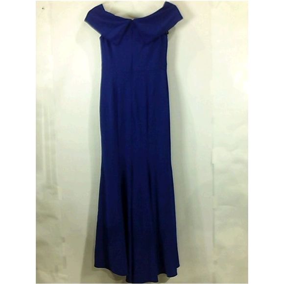 Xscape Womens 970XP Regular Sleeveless Night Out Dress, Blue, Size 6 - Picture 3 of 5